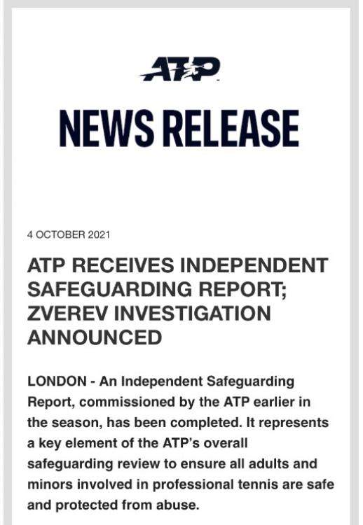 正式启动对兹维列夫“家暴”调查 ATP迫于舆论压力？
